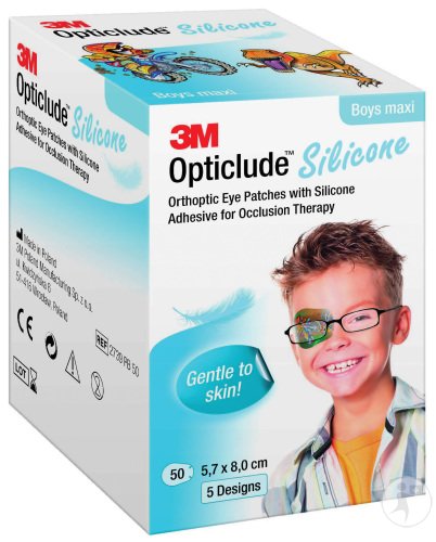 Opticlude 3M Silicone boys maxi 5,7x8 cm 2739Pb 50 St 50 St